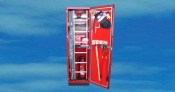 Cabinet with rescue and firefightingequipment RS