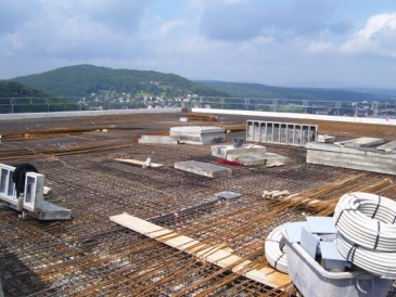 Baustelle Landeplatz