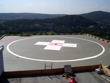 Landeplatz kurz vor Fertigstellung